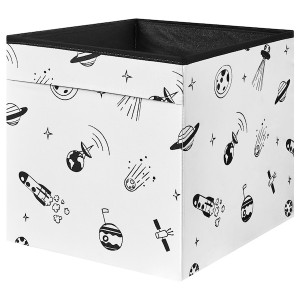 IKEA AFTONSPARV box, space black/white, 13x15x13 in , IKEA Sale | 21873ASEW