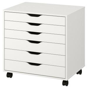 IKEA ALEX drawer unit on casters, white, 26 3/8x26 in , IKEA Sale | 63802JFIN