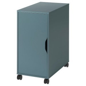 IKEA ALEX storage unit on casters, gray-turquoise/black, 14 1/8x29 7/8 in , IKEA Sale | 14397XQZM