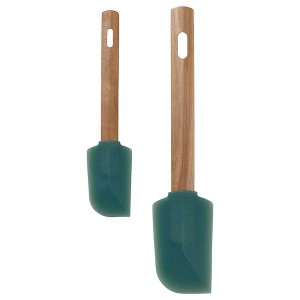 IKEA BÄCKRÖDING spatula, set of 2, wood/dark gray-green , IKEA Sale | 52378XIKS