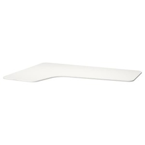 IKEA BEKANT Corner table top left, white, 63x43 1/4 in , IKEA Sale | 96028OYWR