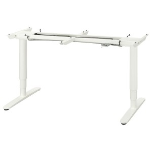 IKEA BEKANT Sit/stand underframe for table top, white, 63x31 1/2 in , IKEA Sale | 23478YOJR