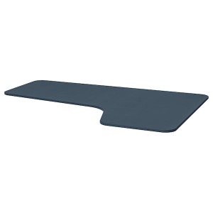 IKEA BEKANT corner table top right, linoleum blue, 63x43 1/4 in , IKEA Sale | 94802LFCZ