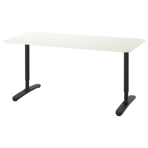 IKEA BEKANT desk, white/black, 63x31 1/2 in , IKEA Sale | 94013LKQE