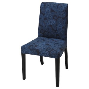 IKEA BERGMUND chair, black/Kvillsfors dark blue/blue , IKEA Sale | 01875PREC