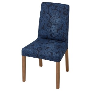 IKEA BERGMUND chair, oak effect/Kvillsfors dark blue/blue , IKEA Sale | 29465CJQH