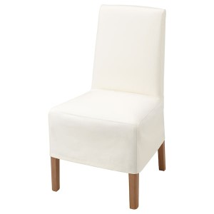 IKEA BERGMUND chair w medium long cover, oak effect/Inseros white , IKEA Sale | 17036VKOX