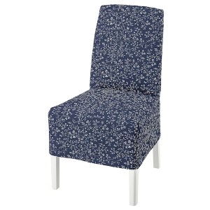 IKEA BERGMUND chair w medium long cover, white/Ryrane dark blue , IKEA Sale | 53790AOLY