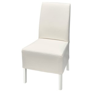 IKEA BERGMUND chair w medium long cover, white/Inseros white , IKEA Sale | 93087LMXK