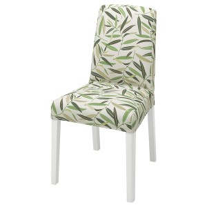 IKEA BERGMUND chair, white/Fågelfors multicolor , IKEA Sale | 47301IRWH