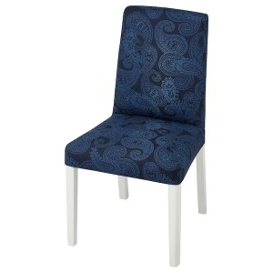 IKEA BERGMUND chair, white/Kvillsfors dark blue/blue , IKEA Sale | 06429LEZP