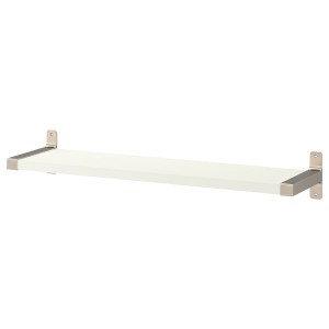 IKEA BERGSHULT / GRANHULT wall shelf, white/nickel plated, 31 1/2x7 7/8 in , IKEA Sale | 68954OUIE