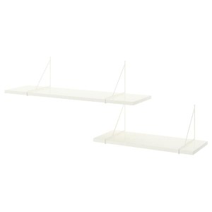 IKEA BERGSHULT / PERSHULT wall shelf combination, white/white, 47 1/4x11 3/4 in , IKEA Sale | 59361HCLR