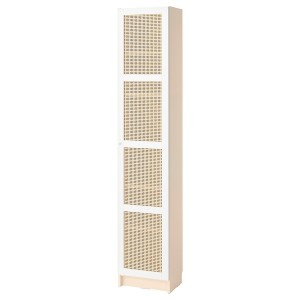 IKEA BILLY / HÖGADAL bookcase with door, birch effect, 15 3/4x11 3/4x79 1/2 in , IKEA Sale | 43192KLOM