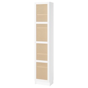 IKEA BILLY / HÖGADAL bookcase with door, white, 15 3/4x11 3/4x79 1/2 in , IKEA Sale | 71503JORT