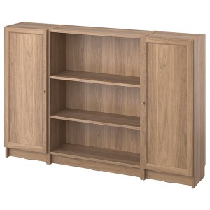 IKEA BILLY / OXBERG bookcase comb w doors, oak effect, 63x41 3/4 in , IKEA Sale | 41803CYBA