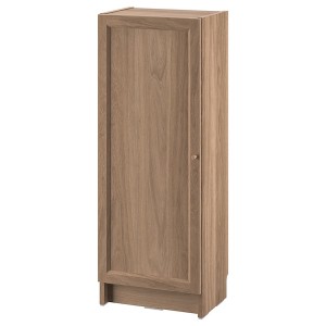 IKEA BILLY / OXBERG bookcase with door, oak effect, 15 3/4x11 3/4x41 3/4 in , IKEA Sale | 31674IPES