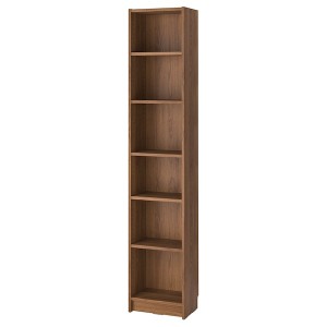 IKEA BILLY bookcase, brown walnut effect, 15 3/4x11x79 1/2 in , IKEA Sale | 76489JNCA