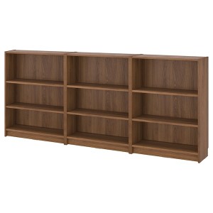 IKEA BILLY bookcase combination, brown walnut effect, 94 1/2x11x41 3/4 in , IKEA Sale | 71468WOPA