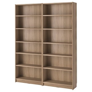 IKEA BILLY bookcase combination, oak effect, 63x11x79 1/2 in , IKEA Sale | 17236NEZD