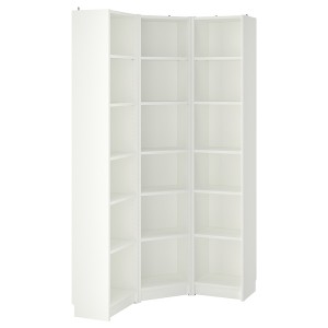 IKEA BILLY bookcase combination/crn solution, white, 37 3/8/37 3/8x11x79 1/2 in , IKEA Sale | 86923ZNJH