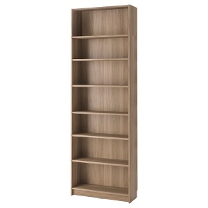 IKEA BILLY bookcase with height extension unit, oak effect, 31 1/2x11x93 1/4 in , IKEA Sale | 52830CQFI