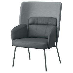 IKEA BINGSTA high back armchair, Vissle dark gray/Kabusa dark gray , IKEA Sale | 49827SDBF