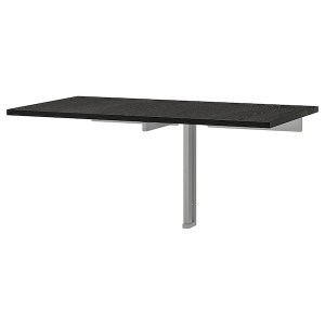 IKEA BJURSTA wall-mounted drop-leaf table, brown-black, 35 3/8x19 5/8 in , IKEA Sale | 81064NCYD