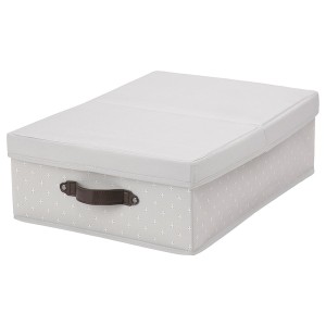 IKEA BLÄDDRARE box with lid, gray/patterned, 13 ¾x19 ¾x6 in , IKEA Sale | 32019CWTB