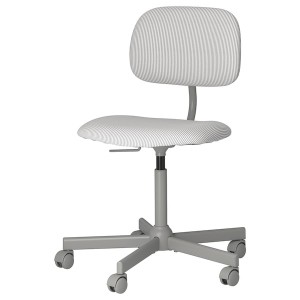 IKEA BLECKBERGET swivel chair, Klovsta white/gray , IKEA Sale | 75834DOLK