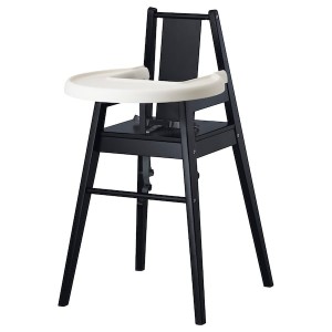 IKEA BLÅMES high chair with tray, black , IKEA Sale | 17964XHSQ