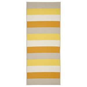 IKEA BRÖGGAN rug flatwoven, in/outdoor, yellow, 2'7 inx6'7 in , IKEA Sale | 30524NTGD