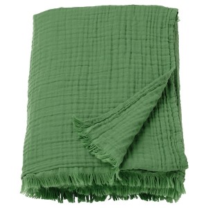 IKEA BRÖGGAN throw, green, 59x79 in , IKEA Sale | 19750BICR