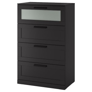 IKEA BRIMNES 4-drawer chest, black, 30 3/4x48 7/8 in , IKEA Sale | 09182ZUMN