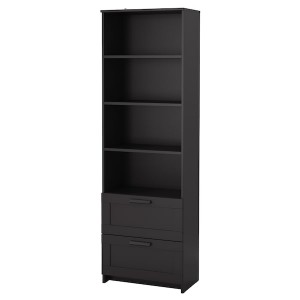 IKEA BRIMNES Bookcase, black, 23 5/8x74 3/4 in , IKEA Sale | 57961LABQ