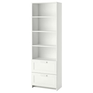 IKEA BRIMNES bookcase, white, 23 5/8x74 3/4 in , IKEA Sale | 01283FQLU