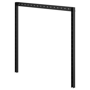 IKEA BROR 2 uprights/1 suspension rail set, black , IKEA Sale | 17840JBHG