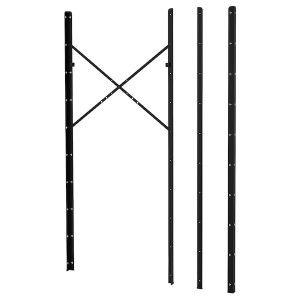 IKEA BROR Post, black, Depth: 1 5/8 in Height: 74 3/4 in. Order today!, 4 pack , IKEA Sale | 97584LBSN