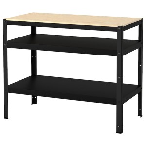 IKEA BROR Work bench, black, pine plywood , IKEA Sale | 49826BZUS