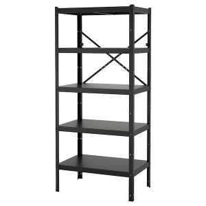 IKEA BROR shelving unit, black, 33 1/2x21 5/8x74 3/4 in , IKEA Sale | 86734VGLT