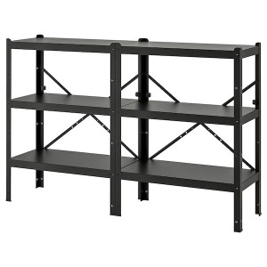 IKEA BROR shelving unit, black, 66 7/8x15 3/4x43 1/4 in , IKEA Sale | 34876TZYI