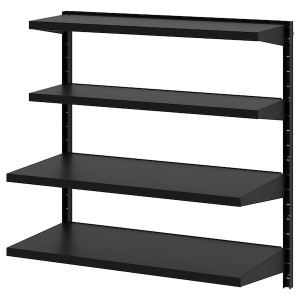 IKEA BROR wall shelf combination, black, 34 1/2x11 3/4/17 3/4x35 3/8 in , IKEA Sale | 38609PFLO