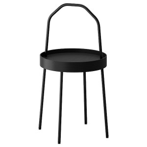 IKEA BURVIK side table, black, 15 in , IKEA Sale | 79132KGFU