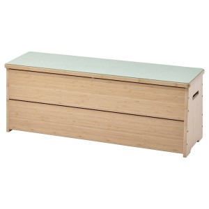 IKEA DAJLIEN bench with storage, bamboo, 39 3/8x11 3/4x14 5/8 in , IKEA Sale | 74698NAKL