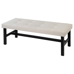 IKEA DALHOLEN bench, beige/black-brown, 44 1/8 in , IKEA Sale | 97860IMNL