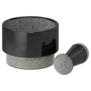 IKEA ÄDELSTEN mortar and pestel, marble black , IKEA Sale | 38612UANY