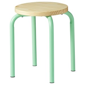 IKEA DOMSTEN stool, light green/pine , IKEA Sale | 70814WMPG