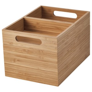 IKEA DRAGAN box, set of 3, bamboo, 9 ¼x6 ½x5 ½ in , IKEA Sale | 01324NDAE