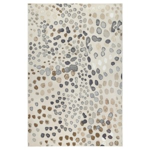 IKEA DUBBELFIL rug, low pile, dot pattern/beige, 5'3 inx7'7 in , IKEA Sale | 46031AWSO