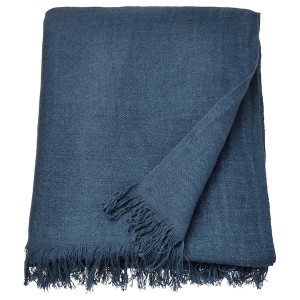 IKEA DYTÅG throw, dark blue, 51x67 in , IKEA Sale | 98061LSJW